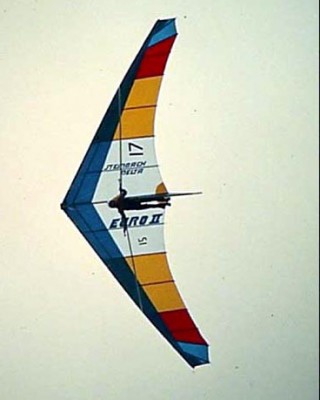 Hang glider : Euro 2 ; Manufacturer : Steinbach