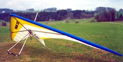 Hang glider : Funflyer ; Manufacturer : Ikarus Pellicci