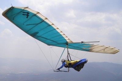 Hang glider : Fusion ; Manufacturer : Wills Wing