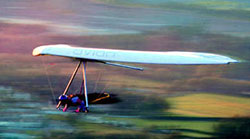 Hang glider : Java Comp ; Manufacturer : Avian Hang Gliders