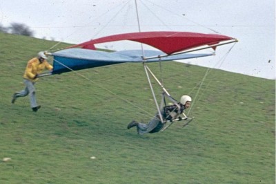 Hang glider : Mk1 Splitwing Circa ; Manufacturer : Tony Prentice