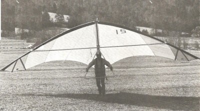 Hang glider : Mouette 17 ; Manufacturer : La Mouette