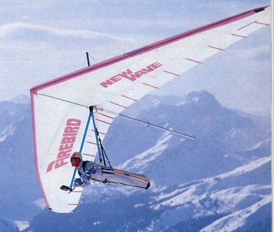 Hang glider : New Wave ; Manufacturer : Firebird Sky Sport AG