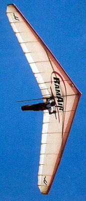 Hang glider : Ramair ; Manufacturer : Wills Wing