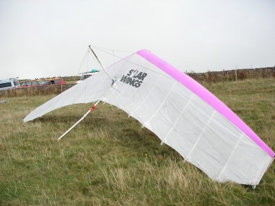 Hang glider : Scandal ; Manufacturer : Solar Wings