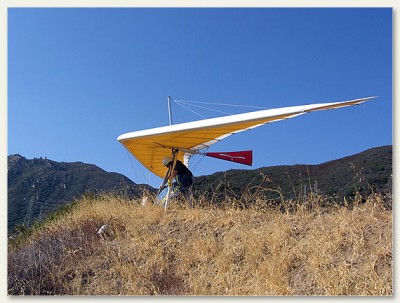 Hang glider : Sensor 710 ; Manufacturer : Seedwings (Usa)