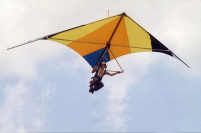 Hang glider : Swallowtross ; Manufacturer : Paul Hamilton