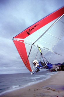 Hang glider : Ventura ; Manufacturer : Moyes