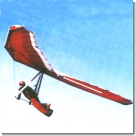 Hang glider : Voyager ; Manufacturer : Pioneer Aviation