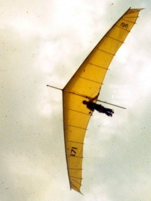 Hang glider : Gannett ; Manufacturer : Bob England