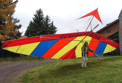 Hang glider : Gerfaut ; Manufacturer : Sedpa