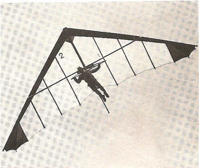 Hang glider : Harrier ; Manufacturer : Hiway Hang Gliders