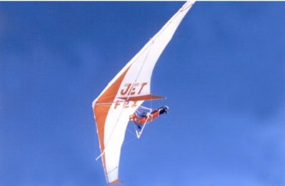 Hang glider : Jetfex ; Manufacturer : Finsterwalder