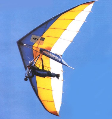 Hang glider : Minifex ; Manufacturer : Finsterwalder